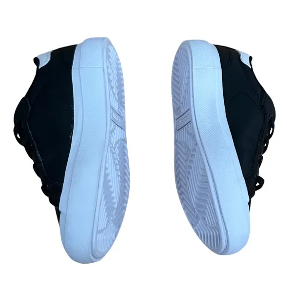 Lacoste Kids Powercourt Logo Shoes Black Size 5 New