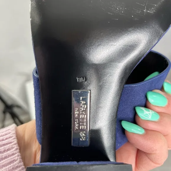 Lafayette 148 New York Women's Dark Blue Sandals, NWOT