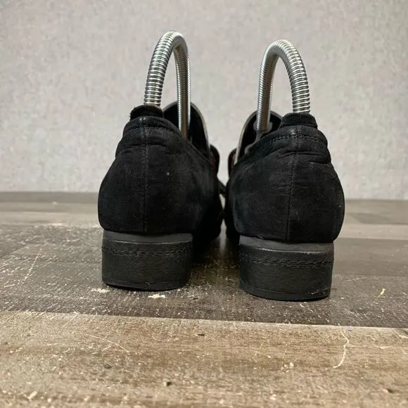 L’Amour Des Pieds Womens Size 6.5 Finiey Tassel Loafers Black Nubuck Flats Shoes