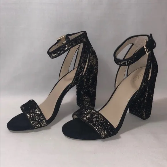 LAST ONE!! Botkier Gold Glitter Sandals with Heel