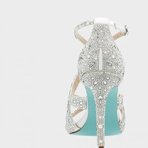 Last Pair! NEW Betsey Johnson Miles Heeled Stiletto Sandal  392M0