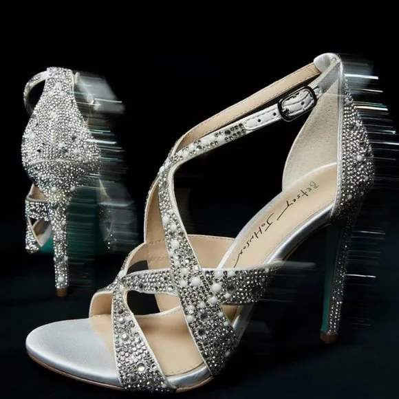 Last Pair! NEW Betsey Johnson Miles Heeled Stiletto Sandal  392M0