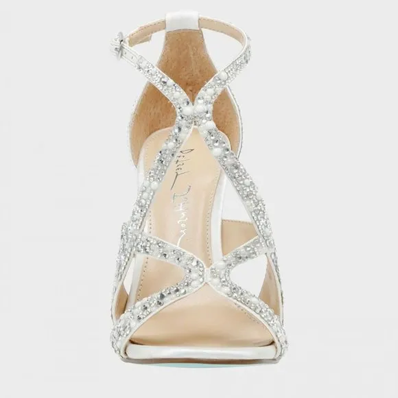 Last Pair! NEW Betsey Johnson Miles Heeled Stiletto Sandal  392M0