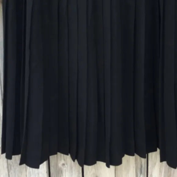 Lauren Ralph Lauren Vintage 90’s Pleated Midi Skirt Black 12