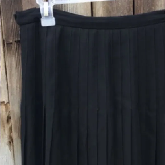 Lauren Ralph Lauren Vintage 90’s Pleated Midi Skirt Black 12