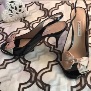 L’AUTRE CHOSE Black‎ leather upper pumps Italy 38.5