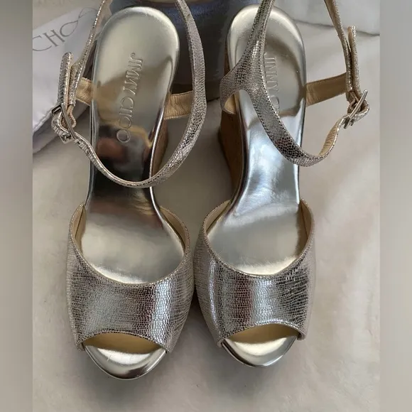 ✨Like New Jimmy Choo Wedge Shoes