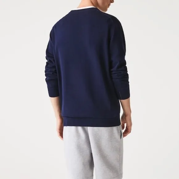 Like New Lacoste Men's Crew neck Organic Cotton Sweater