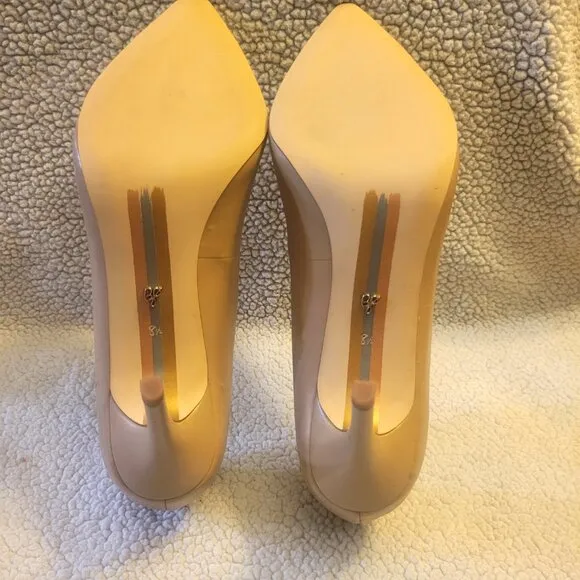 Like New! Sam Edelman Hazel Nude Stiletto Heels - Size 8.5