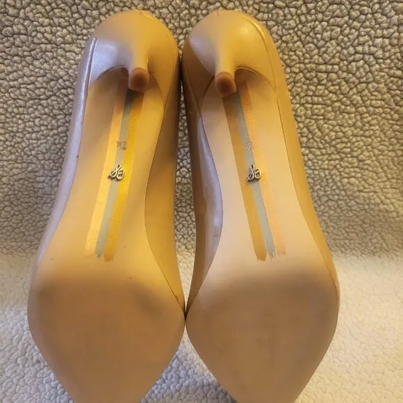 Like New! Sam Edelman Hazel Nude Stiletto Heels - Size 8.5