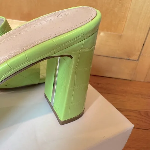 Lime Green Slip-on Sandals The Drop Women's Pattie High Block Heeled Mule Amazon