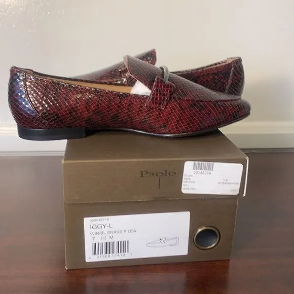 Linea Paolo leather upper and lining loafer size 7,5, new