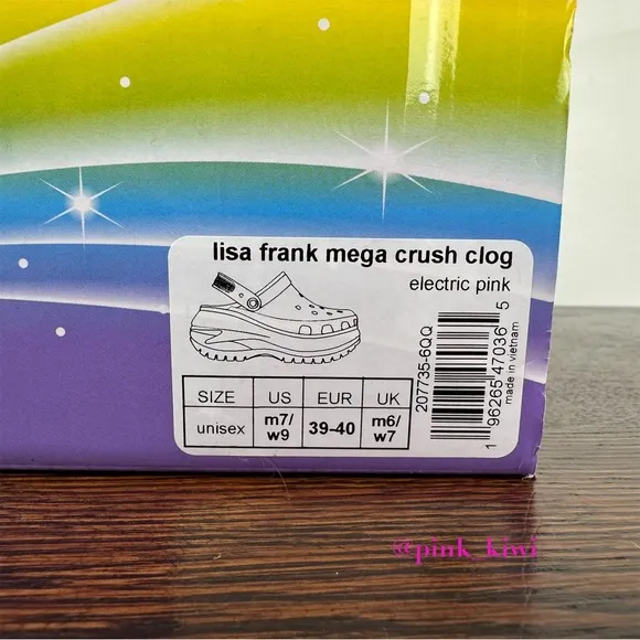 Lisa Frank x Crocs Mega Crush Clog