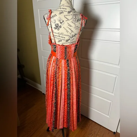 Little Mistress Printed Midaxi Lisa Red Elephant Dress