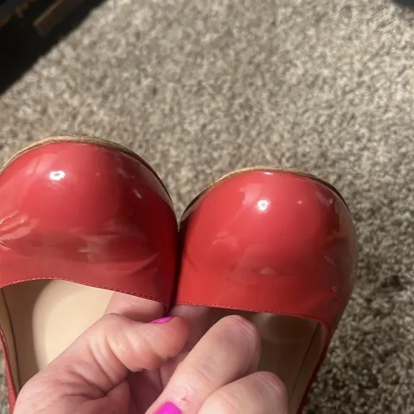 L.K. BENNETT LONDON Patent Leather Heels Shoes Pumps Size 39.5