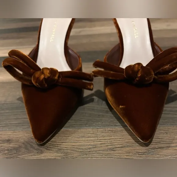 Loeffler Randall Amyra Bow Pointed Toe Mule In Siena