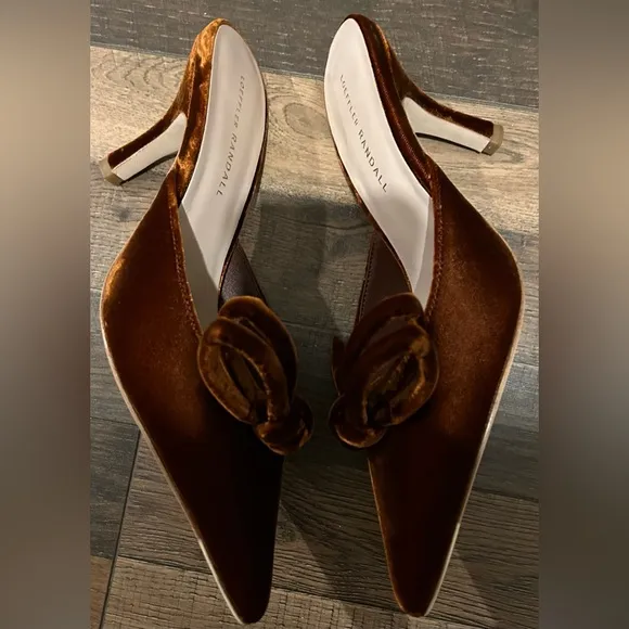 Loeffler Randall Amyra Bow Pointed Toe Mule In Siena
