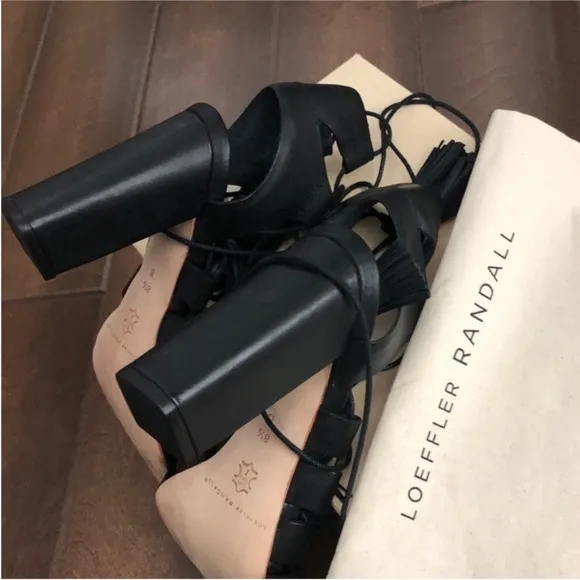 Loeffler Randall leather sandals in box (worn once)