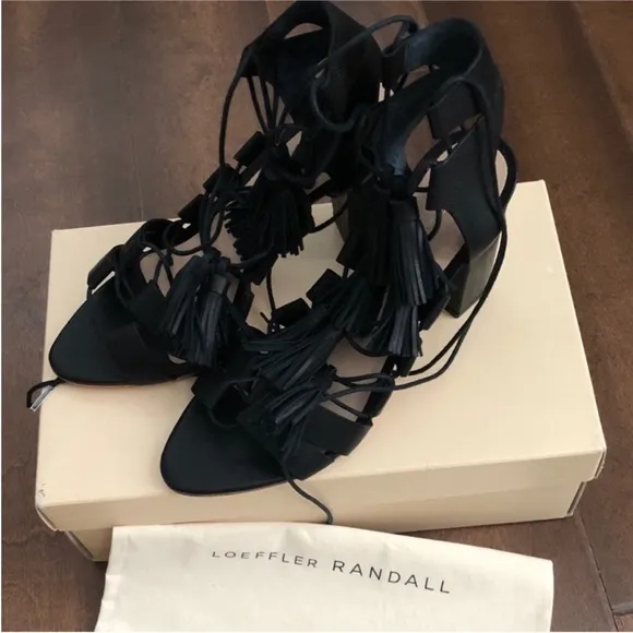 Loeffler Randall leather sandals in box (worn once)