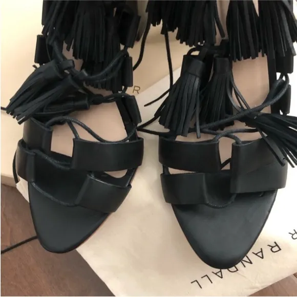 Loeffler Randall leather sandals in box (worn once)