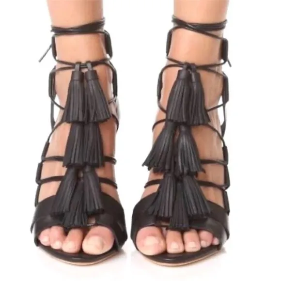 Loeffler Randall leather sandals in box (worn once)