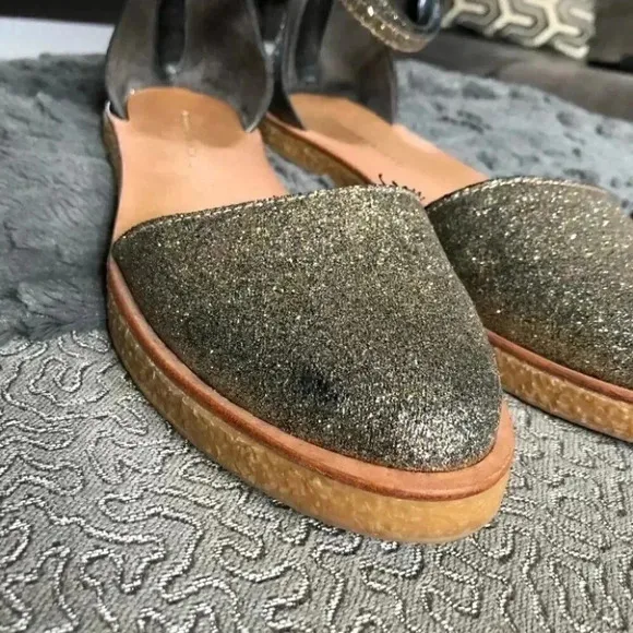 Loeffler Randall Odette Glittery Platform Flat: 10