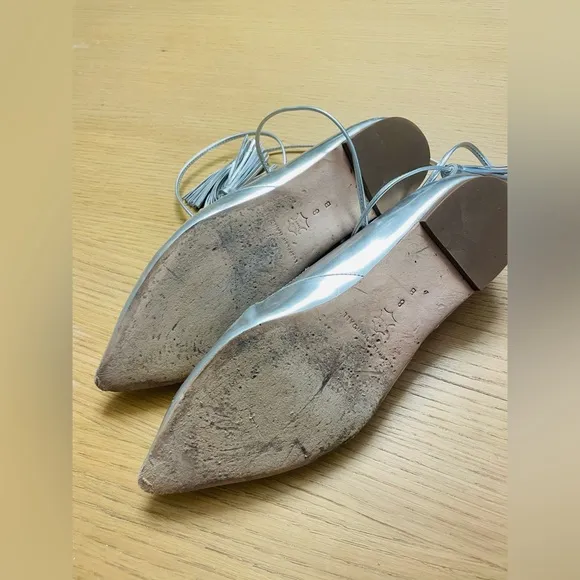 LOEFFLER RANDALLPENELOP SILVER FLATS SIZE 8 B