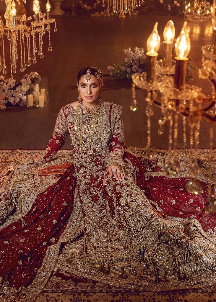 Long Kameez Red Lehenga Pakistani Wedding Dresses