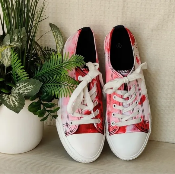 Los Angeles Angels Women's Tie-Dye Canvas Foco Shoes Women's Size 9