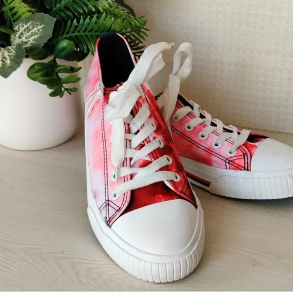 Los Angeles Angels Women's Tie-Dye Canvas Foco Shoes Women's Size 9