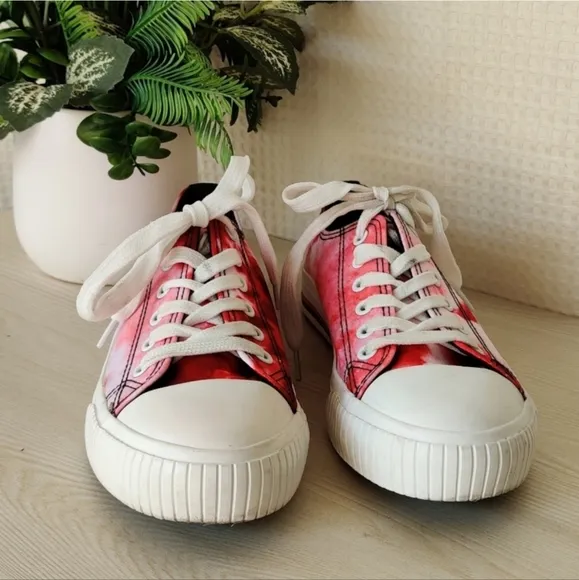 Los Angeles Angels Women's Tie-Dye Canvas Foco Shoes Women's Size 9