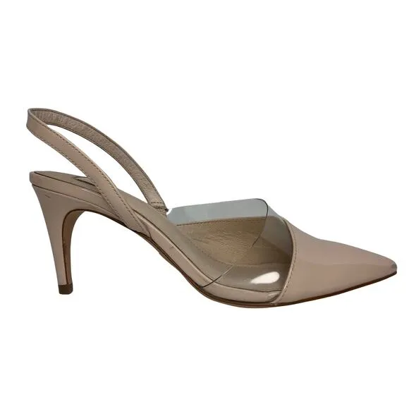Louise et Cie French Pink Lo-Kareena Slingback Heels - Size 37 / 6.5 - Women