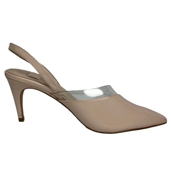 Louise et Cie French Pink Lo-Kareena Slingback Heels - Size 37 / 6.5 - Women
