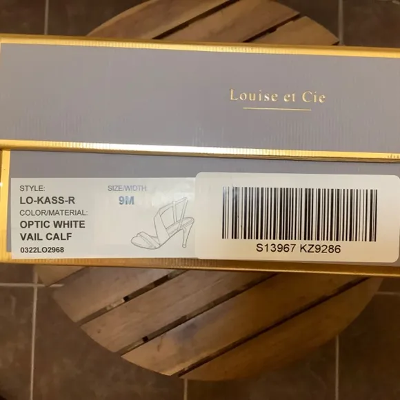 Louise et Cie Leather Strap Sandals Kass Optic White SZ 9
