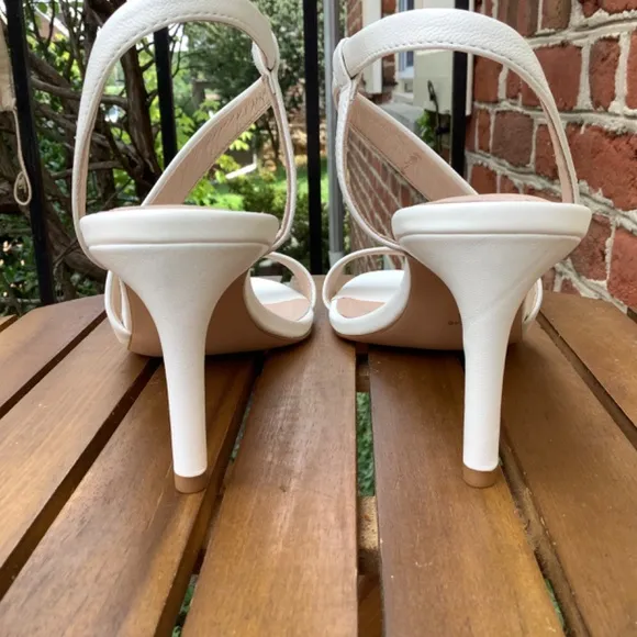 Louise et Cie Leather Strap Sandals Kass Optic White SZ 9