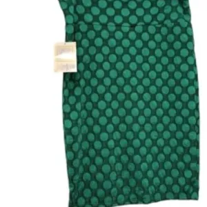 LuLaRoe Skirt Sz M Pencil Cassie Elegance Collection KELLY GREEN Polka Dot