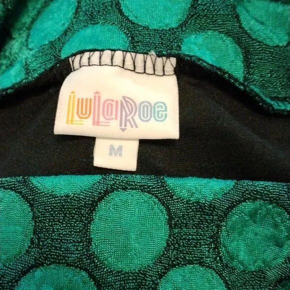 LuLaRoe Skirt Sz M Pencil Cassie Elegance Collection KELLY GREEN Polka Dot
