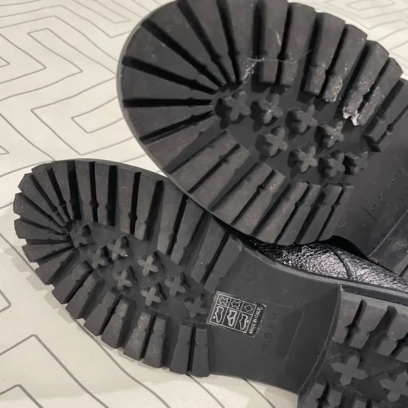M. Gemi Gunmetal Lace Up Stacked Loafer s