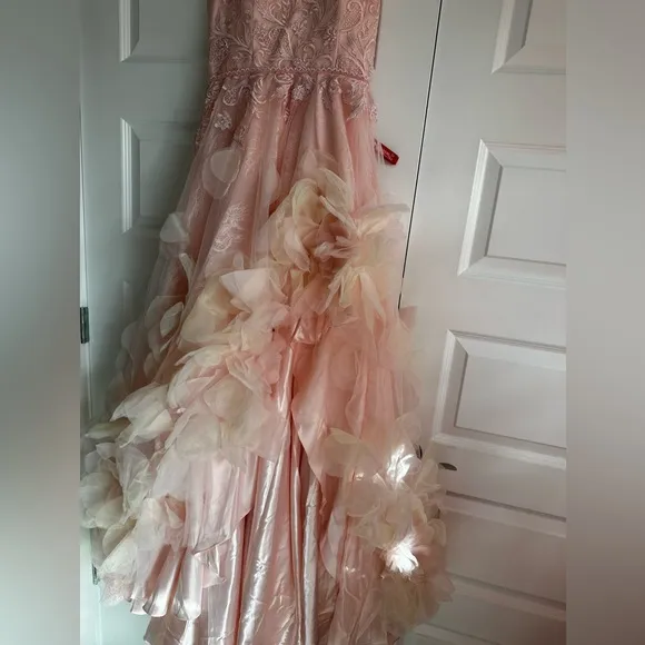 Mac Duggal‎ Embellished Floral High Low Sleeveless Gown 11293 NWT Size 6