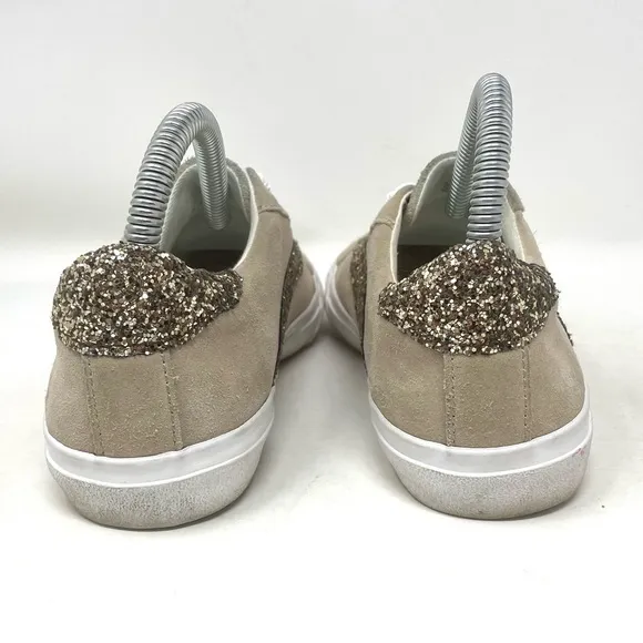 Madewell Sidewalk Low Top Sneaker Dark Rope Glitter Womens 6.5