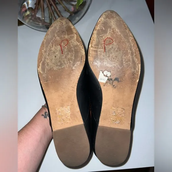 Madewell The Frances Loafer Pointy Leather Flats Size 9