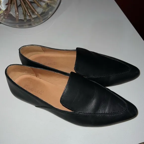 Madewell The Frances Loafer Pointy Leather Flats Size 9