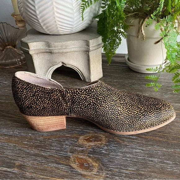 Madewell ‘The Lucie’ Spotted Calf Hair Bootie Boots Slip On Flats Shoe Women’s 9