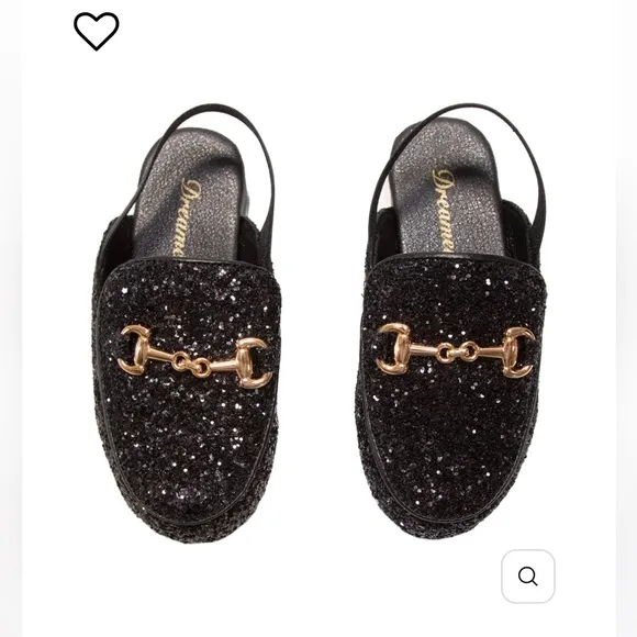 Madison Glitter Slingback Shoes- Girls size 32/1