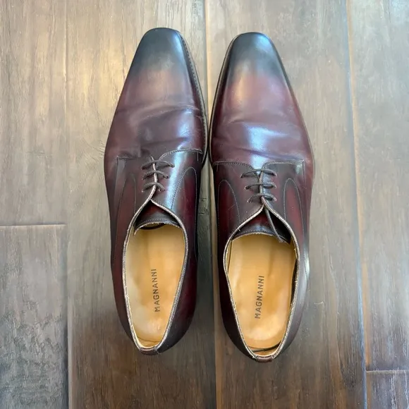 Magnanni made in Spain leather lace up dress shoes men’s size 13
