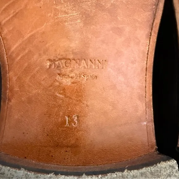 Magnanni made in Spain leather lace up dress shoes men’s size 13
