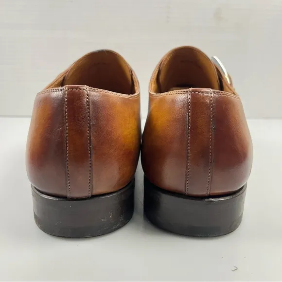 Magnanni Marco II Single Monk Strap Leather Dress Shoes Mens Size 9