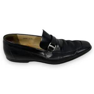 Magnanni Marcus Loafer Mens 13 M Dress Shoes Black Leather 14097 Buckle Strap