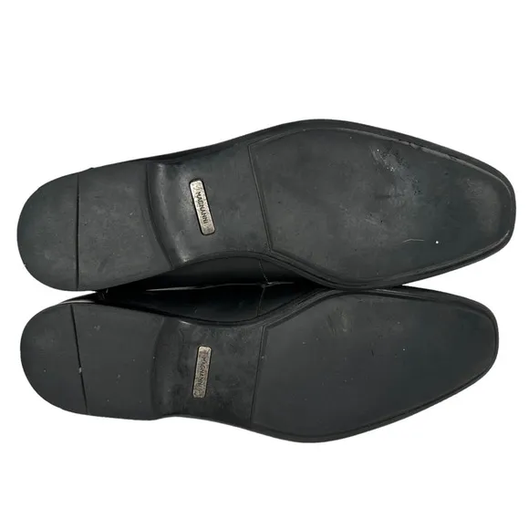 Magnanni Marcus Loafer Mens 13 M Dress Shoes Black Leather 14097 Buckle Strap