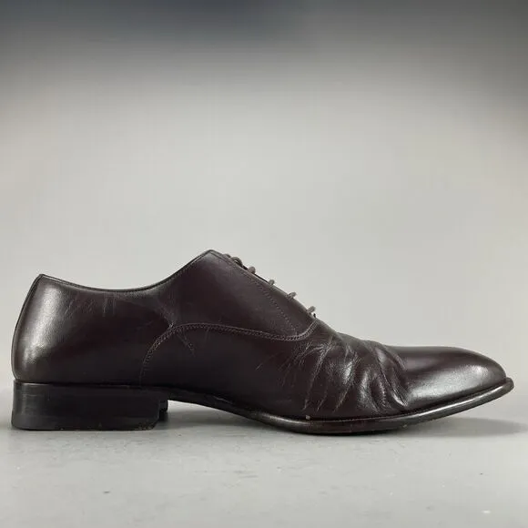 Magnanni Men’s Size 13 Dress Shoes Shaded Brown Leather Cap Toe Oxfords Lace Up